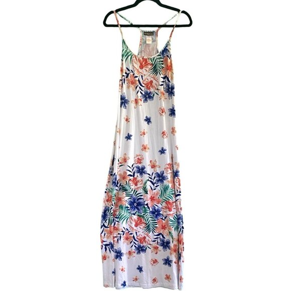 Tommy Bahama Spaghetti Strap Dress Racerback Cotton Floral Maxi Dress Size Small - Picture 4 of 5